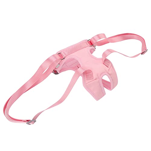 Hundeliftgabeless Einstellbarer sicher bequemer Weste Hinterbein Unterstützung für alte behinderte Rehabilitation Pink (L) von YULEESIYIP
