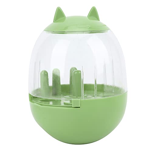 Interaktives Hundefutter, das Spielzeug langsam isst Puzzlespielzeug für Haustiere Katzen (Tumbler-Lemon Green) von YULEESIYIP