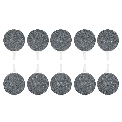 YULEESIYIP 10pcs Fischtankluft Bubble Stone Hydroponic Sauerstoffplatte, robuste dauerhafte Aquariumpumpenscheibe für Wassertiere YULEESIYIP 10pcs Fischtankluft Bubble Stone Hydroponic Sauerstoffplatte, robuste dauerhafte Aquariumpumpenscheibe für Wassertiere von YULEESIYIP