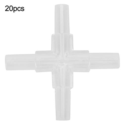YULEESIYIP 20pcs Aquariumadapter 4way Gelenkfischtankluftpumpenrohrschlauchanschluss für Aquarium -Fischtankschlauchanschläge YULEESIYIP 20pcs Aquariumadapter 4way Gelenkfischtankluftpumpenrohrschlauchanschluss für Aquarium -Fischtankschlauchanschläge von YULEESIYIP