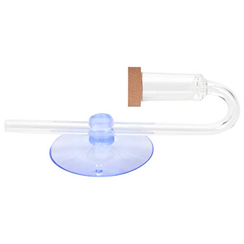 YULEESIYIP Fischtank CO2 Diffusor Aquarium Transparente Kohlendioxidregler mit Saugnapfbecher für Aquariumpflanzenbegeisterte (S) von YULEESIYIP