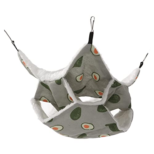 YULEESIYIP Haustierkäfig Hängematte 3 Schicht atmungsaktivem Plüsch kleines Haustier Hanging Bett für Hamster Zuckergleiter YULEESIYIP Haustierkäfig Hängematte 3 Schicht atmungsaktivem Plüsch kleines Haustier Hanging Bett für Hamster Zuckergleiter von YULEESIYIP