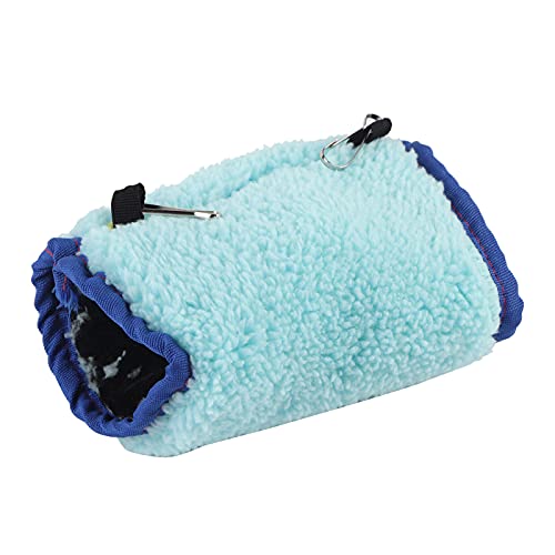 YULEESIYIP Haustiervögel hängende Käfigbett Warmer Tunnel Hängematte Haus Papageien Eichhörnchen Baumwollblau Geeignete kleine Haustiere (Blue S) von YULEESIYIP