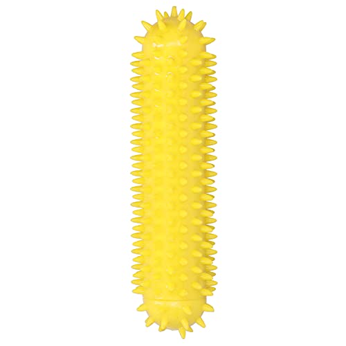 YULEESIYIP Hundekaustift Langlebige Verdrehungsstangenzähne Reinigen Spielzeug für Haustiermolettenstange (Large Bone-Yellow) von YULEESIYIP