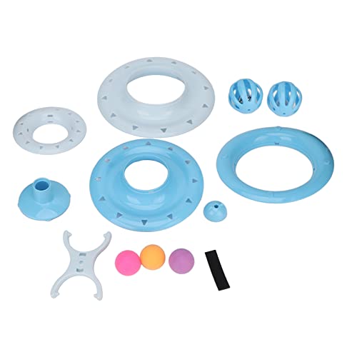 YULEESIYIP Katzen -Plattenspieler -Ball Mehrzweck Fun Puzzle 4 Level Katzenspielzeugwalze für Katzenjagdübung (Blue) von YULEESIYIP