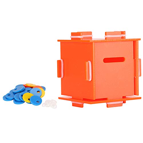 YULEESIYIP Papageienbox Puzzle Training Intelligence Toys Birds Haustier liefert die Scheibenfarbe ist groß und Kleiner Kunststoff sicheres haltbares Material (L Red) von YULEESIYIP