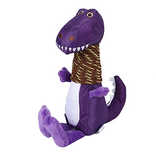 YULEESIYIP Plüsch Hundespielzeug Weiche Plüsch -Dinosaurier -Zähne putzen interaktiver Training Spielzeug, Hundekauspielzeug für Hunde (Purple) von YULEESIYIP