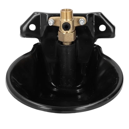 YULEESIYIP Schaf automatische Wassertrinkschale Stahl Ziegen Wasserer Fütterung Wasserschüssel -Spender mit Kupferventil für Viehstock von YULEESIYIP