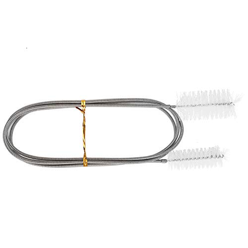 YULEESIYIP Weniger Stahl Flexible Schlauchreinigung Pinsel weniger Stahlfilter Pumpe Feder Pinsel Doppelende Bürste für Aquarium Rube Reinigung Home Küche Verwendung (White) von YULEESIYIP