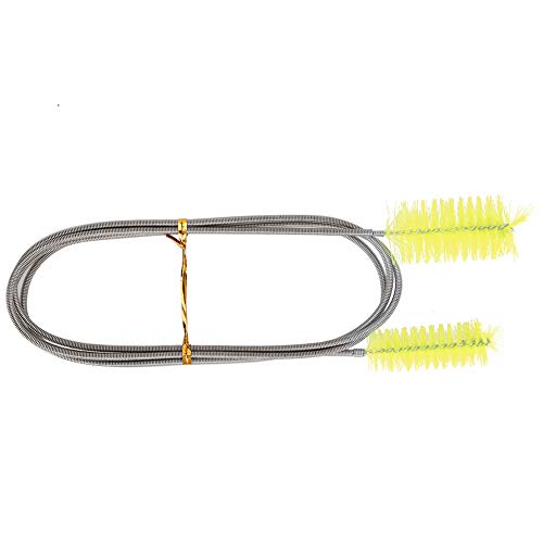 YULEESIYIP Weniger Stahl Flexible Schlauchreinigung Pinsel weniger Stahlfilter Pumpe Feder Pinsel Doppelende Bürste für Aquarium Rube Reinigung Home Küche Verwendung (Yellow) von YULEESIYIP