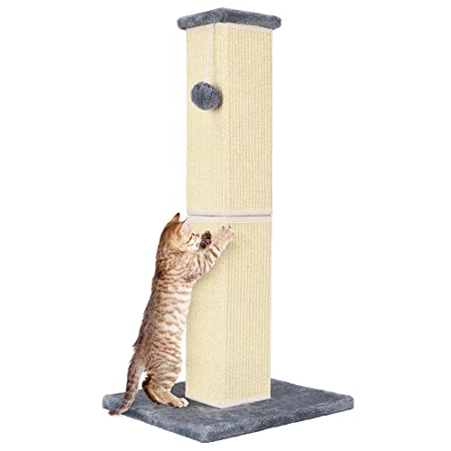 YULOYI Katzenkratzbaum 32 Zoll für Indoor Große Katzen und Kätzchen, Natur Sisal Hoch Katzenkratzbaum, Sisal Katzenkratzbaum Verbessern Sie die Kratzgewohnheiten der Katze und schützen Sie Ihre Möbel, YULOYI Katzenkratzbaum 32 Zoll für Indoor Große Katzen und Kätzchen, Natur Sisal Hoch Katzenkratzbaum, Sisal Katzenkratzbaum Verbessern Sie die Kratzgewohnheiten der Katze und schützen Sie Ihre Möbel, von YULOYI