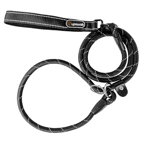 Trainingsleine für Hunde, 200 cm Retriever-Leine, reflektierende Schleppleine, für kleine und mittelgroße Hunde, Schwarz von YUMIPDD