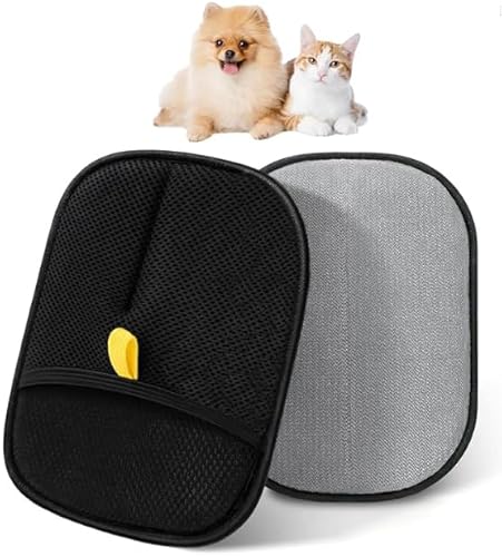 YUMIPDD 2 Stück Fellmagnet Handschuhe Doppelseitig, Tierhaarentferner Handschuh, Anti-Statik Haarentfernungshandschuh für Hunde & Katzen, Wiederverwendbar Haarentferner zur Fellpflege im Alltag YUMIPDD 2 Stück Fellmagnet Handschuhe Doppelseitig, Tierhaarentferner Handschuh, Anti-Statik Haarentfernungshandschuh für Hunde & Katzen, Wiederverwendbar Haarentferner zur Fellpflege im Alltag von YUMIPDD