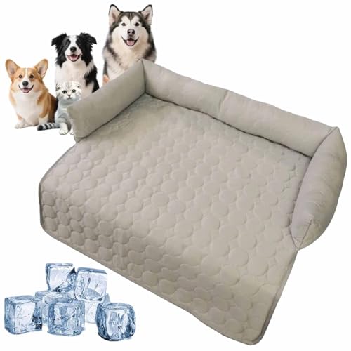Pelzbarn Kühlendes Sofabett,Kühlendes Hundebett mit Wärmeentlastung,Heatrelief Kühlende mit Eisseide,Maschinenwaschbar kühlmatte,Sommer-Komfortmatte füR Katzen und Hunde Aller GrößEn (B,90×90cm) Pelzbarn Kühlendes Sofabett,Kühlendes Hundebett mit Wärmeentlastung,Heatrelief Kühlende mit Eisseide,Maschinenwaschbar kühlmatte,Sommer-Komfortmatte füR Katzen und Hunde Aller GrößEn (B,90×90cm) von YUNFAN