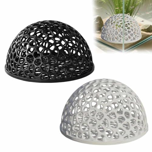 YUNFAN 2 Stück Aquarium-Garnelenversteck,Fischtunnel Aquascape Shelter,langlebig Vielseitige Aquarium-Dekoration,Hängemattenaquarium für kleine Fische zum Ausruhen,Füttern,Spielen und Züchten(C) von YUNFAN