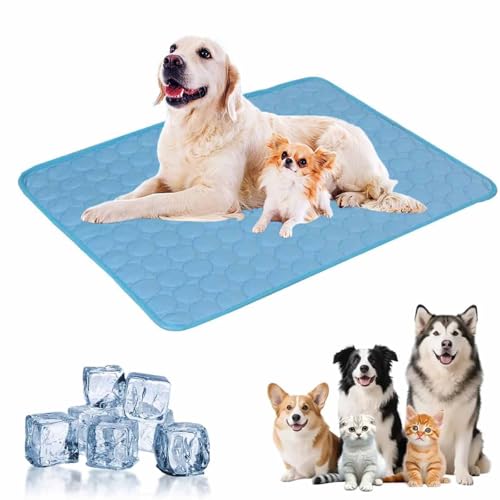 YUNFAN Dog Cooling Mat,2025 New Durable Cooling Mat for Dogs,Self Cooling Dog Pad,Practical Double-Sided Large Washable Cool Blanket,for Dogs and Cats in Hot Summer (M) von YUNFAN
