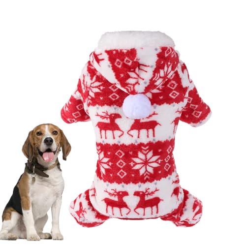 YUNFANG Hunde-Weihnachtsoutfit | Warmer Strick-Hunde-Weihnachtspullover - Niedliches Elchpullover-Weihnachtshundekostü, Winterpullover-Katzenpullover-Outfit YUNFANG Hunde-Weihnachtsoutfit | Warmer Strick-Hunde-Weihnachtspullover - Niedliches Elchpullover-Weihnachtshundekostü, Winterpullover-Katzenpullover-Outfit von YUNFANG