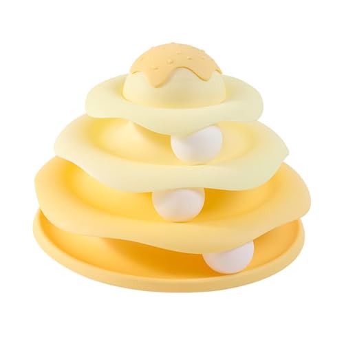 YUNFANG Katzenspielzeug-Roller, Katzenspielzeug-Ball-Spin-Turm,Drehbare Katzenspielzeugbälle mit Eiscremeform - Lustige und anregende Katzenspielzeugbälle mit 3 Etagen für Bewegung und Training YUNFANG Katzenspielzeug-Roller, Katzenspielzeug-Ball-Spin-Turm,Drehbare Katzenspielzeugbälle mit Eiscremeform - Lustige und anregende Katzenspielzeugbälle mit 3 Etagen für Bewegung und Training von YUNFANG