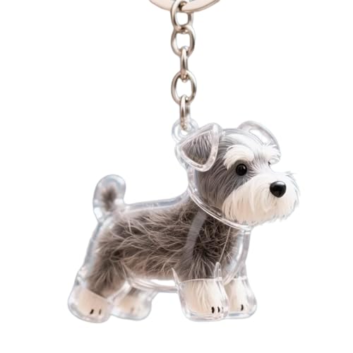 YUNGLOO Miniatur-Hundefigur-Schlüsselanhänger mit integriertem Tierhaar-Sammler, transparent, Katzenfell, Aufbewahrungsbox, Schlüsselanhänger, Andenken, Tierhaar, Schlüsselanhänger für Taschen YUNGLOO Miniatur-Hundefigur-Schlüsselanhänger mit integriertem Tierhaar-Sammler, transparent, Katzenfell, Aufbewahrungsbox, Schlüsselanhänger, Andenken, Tierhaar, Schlüsselanhänger für Taschen von YUNGLOO