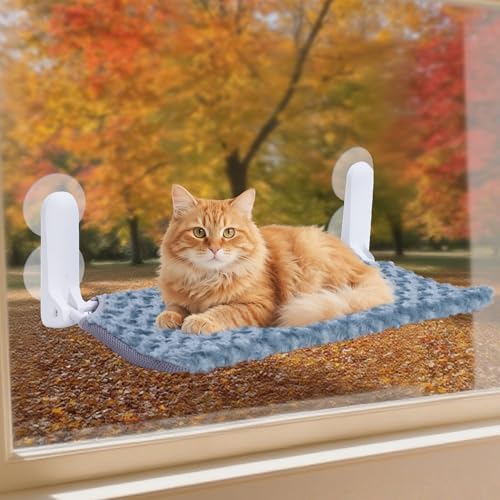 YUNIQUE Katzen-Fensterstange, umgedrehte Kantenhalterung, tragbare Wandhängematte für Indoor-Katze, Grün YUNIQUE Katzen-Fensterstange, umgedrehte Kantenhalterung, tragbare Wandhängematte für Indoor-Katze, Grün von YUNIQUE