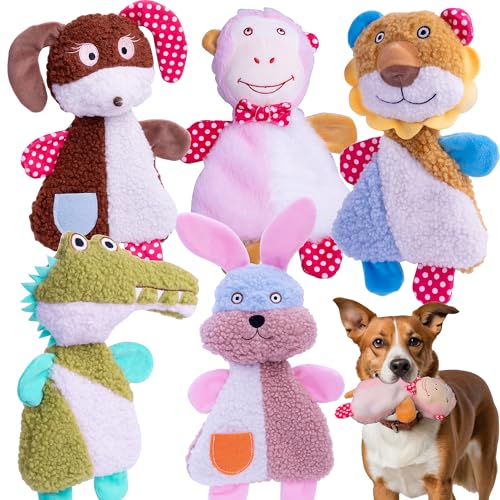 YUNKINGDOM Quietschspielzeug für mittelgroße und große Hunde, 5 Stück YUNKINGDOM Quietschspielzeug für mittelgroße und große Hunde, 5 Stück von YUNKINGDOM