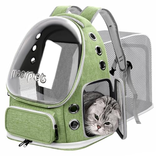 Katzenrucksack, atmungsaktiv, Katzenblasen-Rucksack, großer Platz, Katzentragerrucksack für Kitty, kleiner Hund, faltbarer von Fluggesellschaften zugelassener Katzenrucksack, transparenter Katzenrucksack, atmungsaktiv, Katzenblasen-Rucksack, großer Platz, Katzentragerrucksack für Kitty, kleiner Hund, faltbarer von Fluggesellschaften zugelassener Katzenrucksack, transparenter von YUNLINLI
