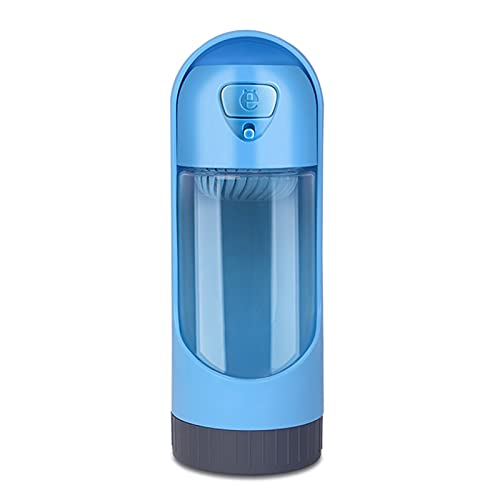 Tragbare Haustier Wasserflasche, Hunde Wasserflasche, Bpa Frei, Tragbare Haustier Trinkflasche Für Haustiere Unterwegs, Spaziergang, Reise Und Wandern, 180X64Mm Blau von YUNM