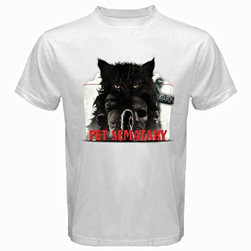 Pet Sematary Logo Men's White T-Shirt Size S M L XL 2XL 3XL von YUNYAN