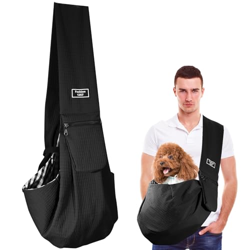 Hundetragetasche Kleine, Haustier Hundetasche mit Sicherheitsschnalle für Hunde und Andere Haustiere bis 7.5 kg, Wasserdicht Tragetasche Hund für Spaziergang Aktivitäten im Freien und Ausflüge Hundetragetasche Kleine, Haustier Hundetasche mit Sicherheitsschnalle für Hunde und Andere Haustiere bis 7.5 kg, Wasserdicht Tragetasche Hund für Spaziergang Aktivitäten im Freien und Ausflüge von YUNYODA