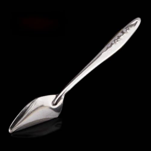 YUOIUX 5 Stück Papageien-Metall-Futterlöffel, Edelstahl, für Milch, Wasser, Hand-Futterspender für Pfingstrosen, Nymphensittiche, kleine Vögel von YUOIUX