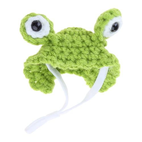 YUOIUX Strickmütze für kleine Tiere, handgestrickt, für kleine Hamster, Papageien, Schlange, Schweinekopf, Kostüm von YUOIUX