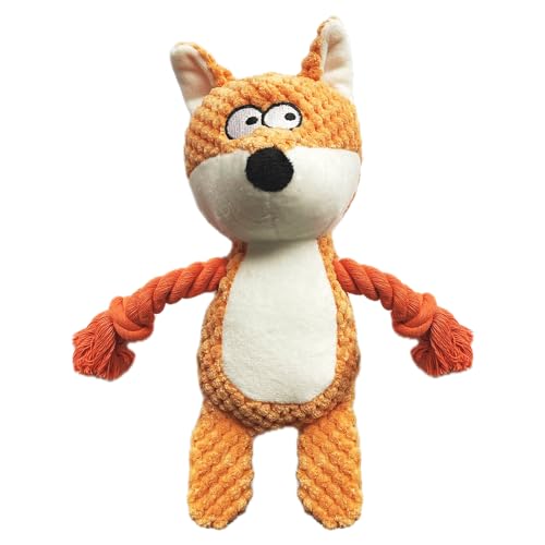 YUREMEEY Hundespielzeug, Kuscheltier Tauziehen Plüschhundespielzeug, Quietschende Hundespielzeuge mit Knitterpapier, Interaktives Stabiles Spielzeug, für Welpen Kleine Mittlere Hunde, Fuchs YUREMEEY Hundespielzeug, Kuscheltier Tauziehen Plüschhundespielzeug, Quietschende Hundespielzeuge mit Knitterpapier, Interaktives Stabiles Spielzeug, für Welpen Kleine Mittlere Hunde, Fuchs von YUREMEEY