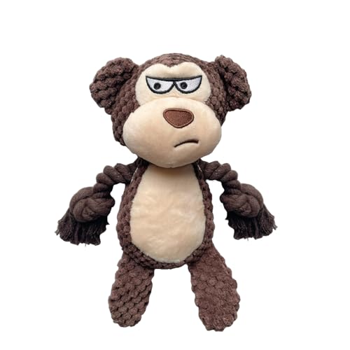 YUREMEEY Quietschendes Hundespielzeug, Plüsch Welpen Spielzeug, Kuscheltier Tauziehen Plüschhundespielzeug, Interaktives Spielzeug mit Knitterpapier, für Welpen Kleine Mittlere Hunde, AFFE YUREMEEY Quietschendes Hundespielzeug, Plüsch Welpen Spielzeug, Kuscheltier Tauziehen Plüschhundespielzeug, Interaktives Spielzeug mit Knitterpapier, für Welpen Kleine Mittlere Hunde, AFFE von YUREMEEY