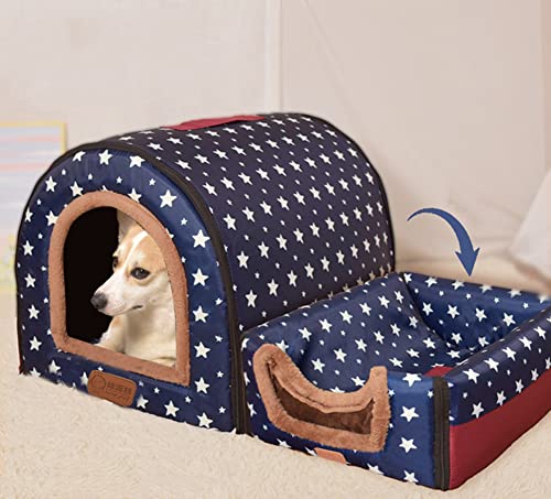Extra großes Hundebett, Iglu-Hundehaus mit Dach, XL, Labrador, beruhigende Zwinger, wasserdicht, Anti-Angst, faltbare Katzenhöhle, Haustiernest für Welpen/Kätzchen Extra großes Hundebett, Iglu-Hundehaus mit Dach, XL, Labrador, beruhigende Zwinger, wasserdicht, Anti-Angst, faltbare Katzenhöhle, Haustiernest für Welpen/Kätzchen von YURRO