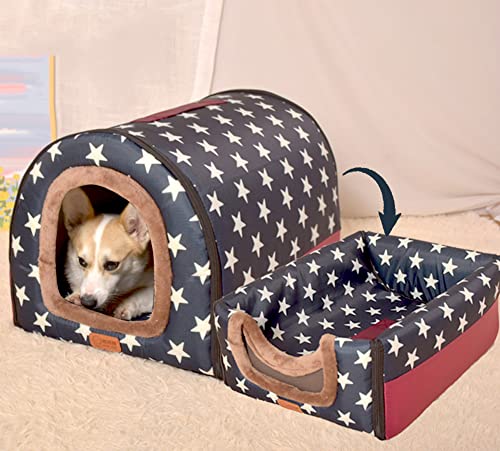 Extra großes Hundebett, Iglu-Hundehaus mit Dach, XL, Labrador, beruhigende Zwinger, wasserdicht, Anti-Angst, faltbare Katzenhöhle, Haustiernest für Welpen/Kätzchen Extra großes Hundebett, Iglu-Hundehaus mit Dach, XL, Labrador, beruhigende Zwinger, wasserdicht, Anti-Angst, faltbare Katzenhöhle, Haustiernest für Welpen/Kätzchen von YURRO