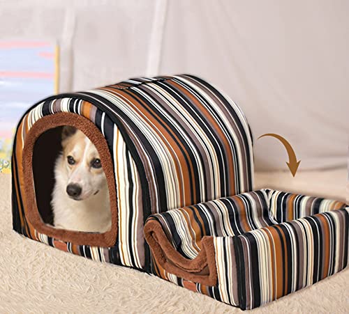 Extra großes Hundebett, Iglu-Hundehaus mit Dach, XL, Labrador, beruhigende Zwinger, wasserdicht, Anti-Angst, faltbare Katzenhöhle, Haustiernest für Welpen/Kätzchen Extra großes Hundebett, Iglu-Hundehaus mit Dach, XL, Labrador, beruhigende Zwinger, wasserdicht, Anti-Angst, faltbare Katzenhöhle, Haustiernest für Welpen/Kätzchen von YURRO