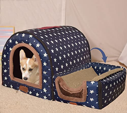Extra großes Hundebett, Iglu-Hundehaus mit Dach, XL, Labrador, beruhigende Zwinger, wasserdicht, Anti-Angst, faltbare Katzenhöhle, Haustiernest für Welpen/Kätzchen Extra großes Hundebett, Iglu-Hundehaus mit Dach, XL, Labrador, beruhigende Zwinger, wasserdicht, Anti-Angst, faltbare Katzenhöhle, Haustiernest für Welpen/Kätzchen von YURRO
