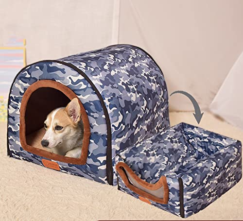 Extra großes Hundebett, Iglu-Hundehaus mit Dach, XL, Labrador, beruhigende Zwinger, wasserdicht, Anti-Angst, faltbare Katzenhöhle, Haustiernest für Welpen/Kätzchen Extra großes Hundebett, Iglu-Hundehaus mit Dach, XL, Labrador, beruhigende Zwinger, wasserdicht, Anti-Angst, faltbare Katzenhöhle, Haustiernest für Welpen/Kätzchen von YURRO