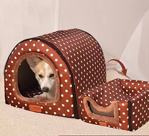 Extra großes Hundebett, Iglu-Hundehaus mit Dach, XL, Labrador, beruhigende Zwinger, wasserdicht, Anti-Angst, faltbare Katzenhöhle, Haustiernest für Welpen/Kätzchen Extra großes Hundebett, Iglu-Hundehaus mit Dach, XL, Labrador, beruhigende Zwinger, wasserdicht, Anti-Angst, faltbare Katzenhöhle, Haustiernest für Welpen/Kätzchen von YURRO