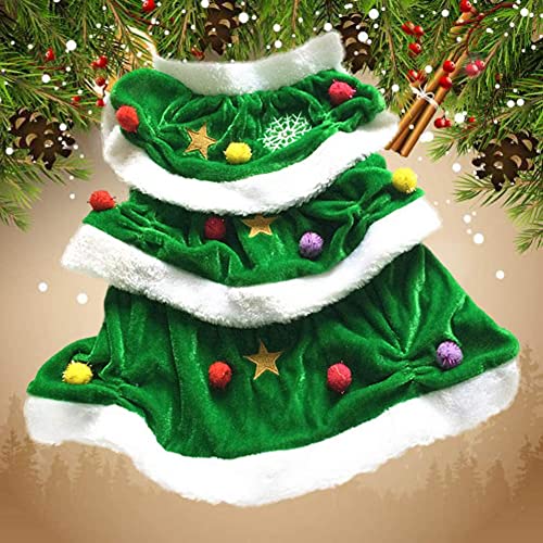 Hunde-Weihnachtsbaum-Kostüm, lustiges Haustier-Halloween-Cosplay-Outfit, kreatives Weihnachtsfest-Party-Verkleidungsmantel, Kleidung für Welpen, kleine Hunde und Katzen von YURRO