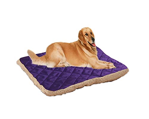 YURRO Hunde- und Katzenbett, orthopädische Entlastung, Hundematratze, Anti-Angst-Haustiermatte für Hundekäfig/Boden, langlebiges Deluxe-Plüsch-Hundekissen mit rutschfester Unterseite von YURRO