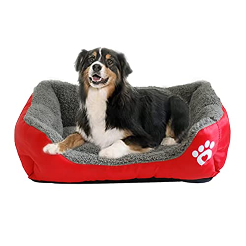 Hundekorb, waschbar, Größe XL, wendbar, rutschfest, für Hundehütte, Schlafliege, wasserdicht, orthopädisches Hundesofa von YURRO