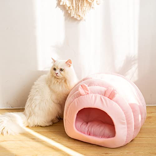 Mini-Iglu-Haustierbett, gemütliches Katzen-Kuschelhöhle-Bett, tragbares Hundehaus mit abnehmbarem Kissen, warmes Winter-Katzenbett, Sofa, Nest, Kätzchen-/Welpen-Schlafbett Mini-Iglu-Haustierbett, gemütliches Katzen-Kuschelhöhle-Bett, tragbares Hundehaus mit abnehmbarem Kissen, warmes Winter-Katzenbett, Sofa, Nest, Kätzchen-/Welpen-Schlafbett von YURRO