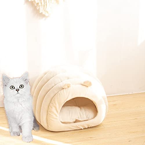 Mini-Iglu-Haustierbett, gemütliches Katzen-Kuschelhöhle-Bett, tragbares Hundehaus mit abnehmbarem Kissen, warmes Winter-Katzenbett, Sofa, Nest, Kätzchen-/Welpen-Schlafbett Mini-Iglu-Haustierbett, gemütliches Katzen-Kuschelhöhle-Bett, tragbares Hundehaus mit abnehmbarem Kissen, warmes Winter-Katzenbett, Sofa, Nest, Kätzchen-/Welpen-Schlafbett von YURRO