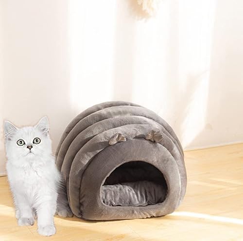 Mini-Iglu-Haustierbett, gemütliches Katzen-Kuschelhöhle-Bett, tragbares Hundehaus mit abnehmbarem Kissen, warmes Winter-Katzenbett, Sofa, Nest, Kätzchen-/Welpen-Schlafbett Mini-Iglu-Haustierbett, gemütliches Katzen-Kuschelhöhle-Bett, tragbares Hundehaus mit abnehmbarem Kissen, warmes Winter-Katzenbett, Sofa, Nest, Kätzchen-/Welpen-Schlafbett von YURRO