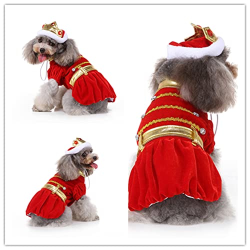YURRO Kreative Hunde-Halloween-Kostüme, lustige Halloween- und Weihnachtsfeier, Haustier-Cosplay-Dekorationen, Urlaubsverkleidung, Outfits für kleine Hunde und Welpen von YURRO