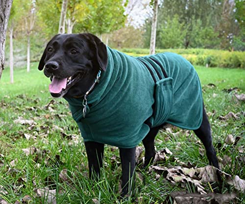 YURRO Labrador/Spaniel Hunde-Bademantel, saugfähig, schützt den Couch-Teppich, schnell trocknend, warmer Mantel, Bademantel mit verstellbarem Riemen von YURRO
