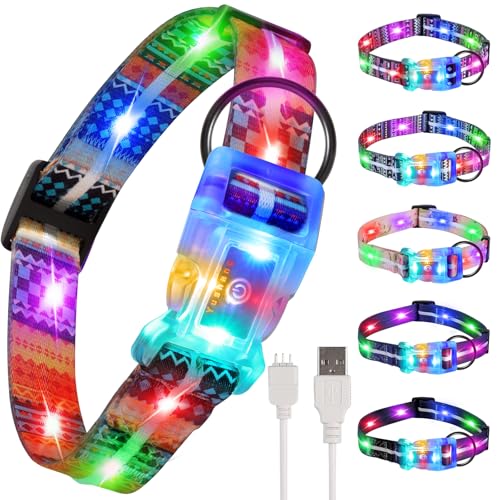 YUSHANG Leuchthalsband Hund,Wiederaufladbar Wasserdicht Hundehalsband Leuchtend LED,2-in-1 Schnalle Typ Hundehalsband Leuchtend für Hunde Mittel und große- XL(15-25 * 0.98 Zoll Länge schneidbar) YUSHANG Leuchthalsband Hund,Wiederaufladbar Wasserdicht Hundehalsband Leuchtend LED,2-in-1 Schnalle Typ Hundehalsband Leuchtend für Hunde Mittel und große- XL(15-25 * 0.98 Zoll Länge schneidbar) von YUSHANG