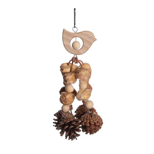 YUTNGYNG Anreichende Vogelspielzeug Birdcage Hanging Toy Natürlicher Tincone Kauen Block Lustiges Tränenrätsel Für Vogelverlobung Zerreißen YUTNGYNG Anreichende Vogelspielzeug Birdcage Hanging Toy Natürlicher Tincone Kauen Block Lustiges Tränenrätsel Für Vogelverlobung Zerreißen von YUTNGYNG