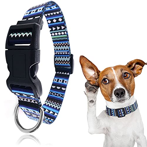 YUTOU Nylon Hunde Halsbander Weich Komfort Verstellbares Hundehalsband mit Sicherheitsschnalle Hundehalsbänder für kleine Hunde, Welpen und Katzen (S) von YUTOU